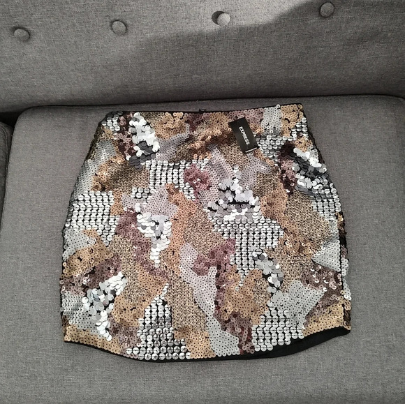 NWT Express Sequence mini Skirt XS - Picture 2 of 5